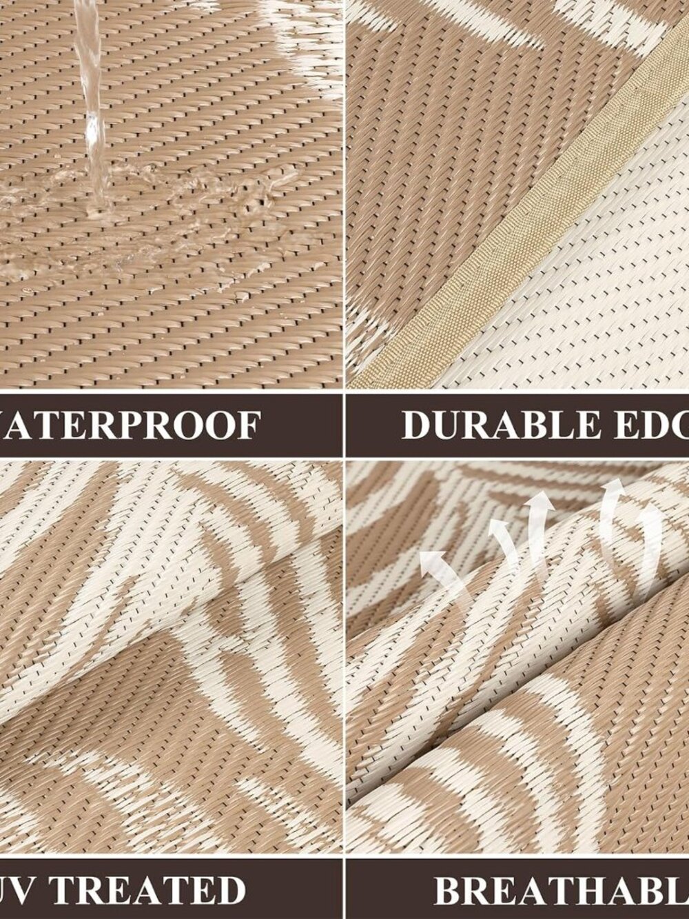 Waterproof Outdoor Rug 5x8 - Picture 2 of 8